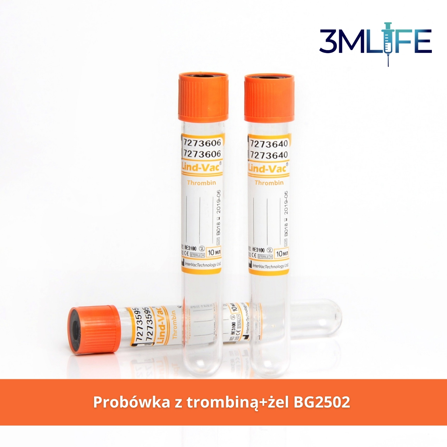 Probówka z trombiną żel BG2502