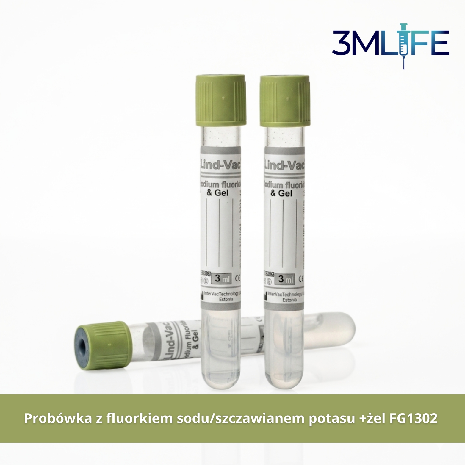 Probówka z fluorkiem sodu szczawianem potasu żel FG1302