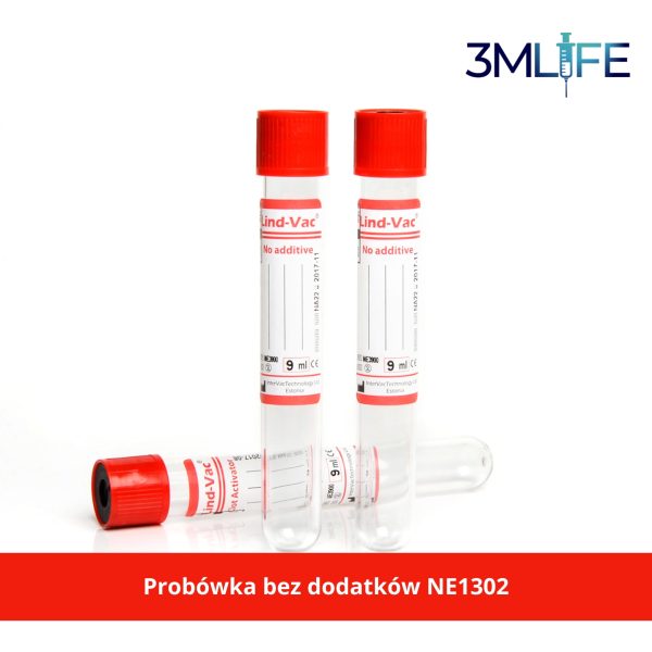 probówka do krwi bez dodatków