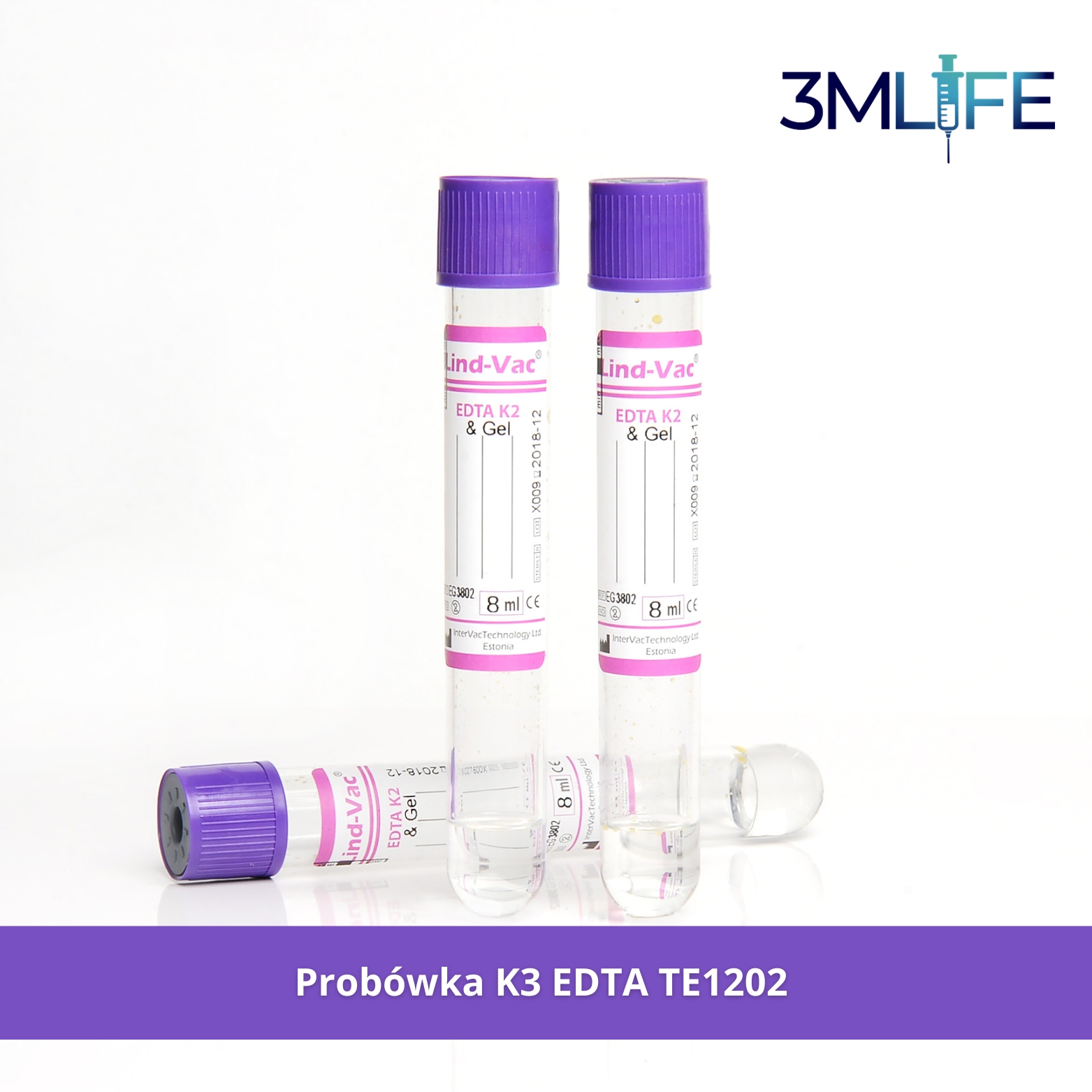 Probówka K3 EDTA TE1202