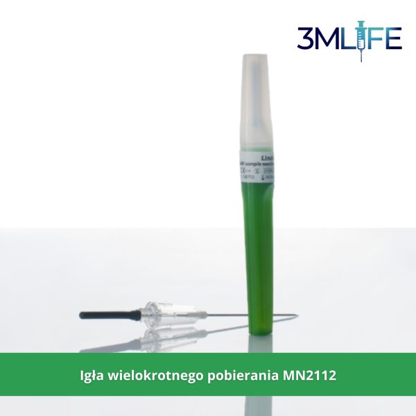 Igła wielokrotnego pobierania zielona MN2112