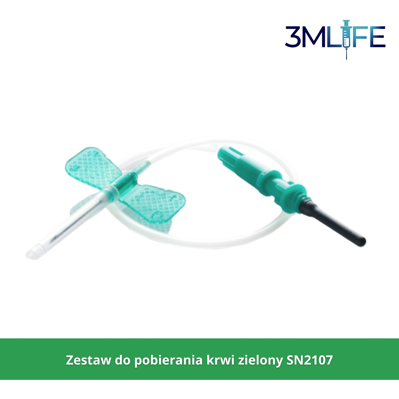 Zestaw do pobierania krwi zielony SN2107